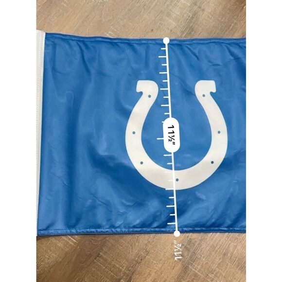 Football Car Window NFL Indianapolis Colts Ambassador Flag 12x16” Double Sided - Picture 2 of 4